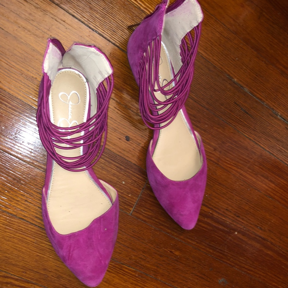Pink flats